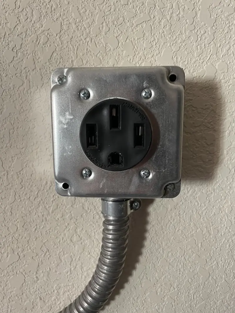 NEMA 14-50 outlet installed for Smart Home Electrical in Jackson